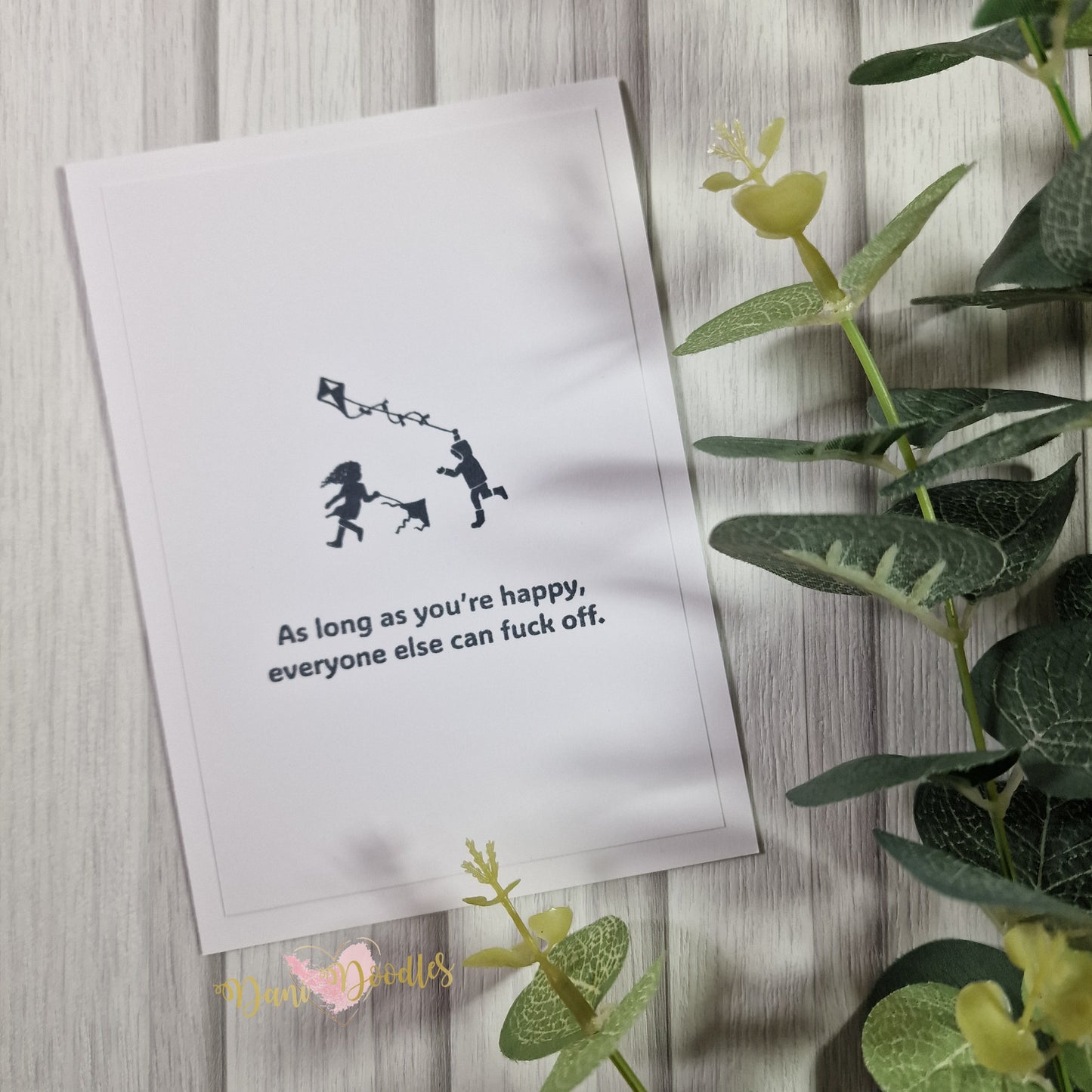 Handmade Card As Long As You're Happy