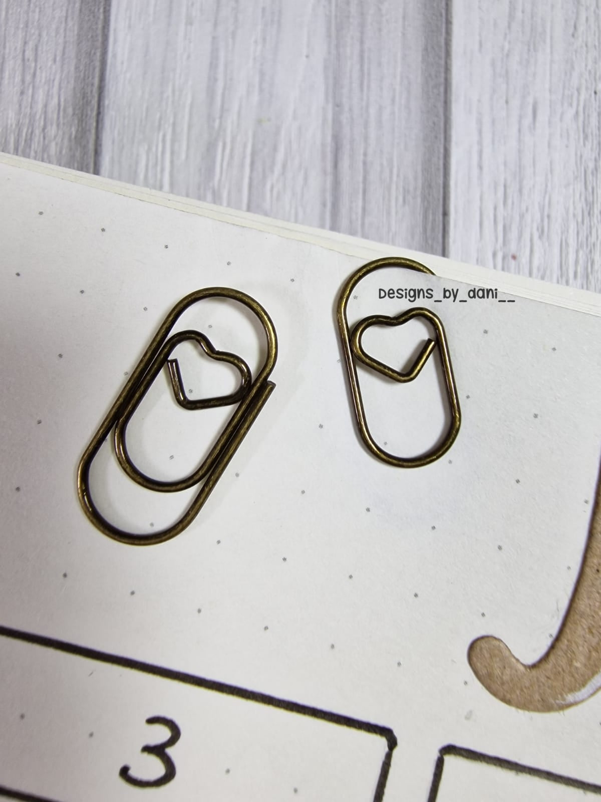Chunky but Funky small Heart paperclips - select colour option