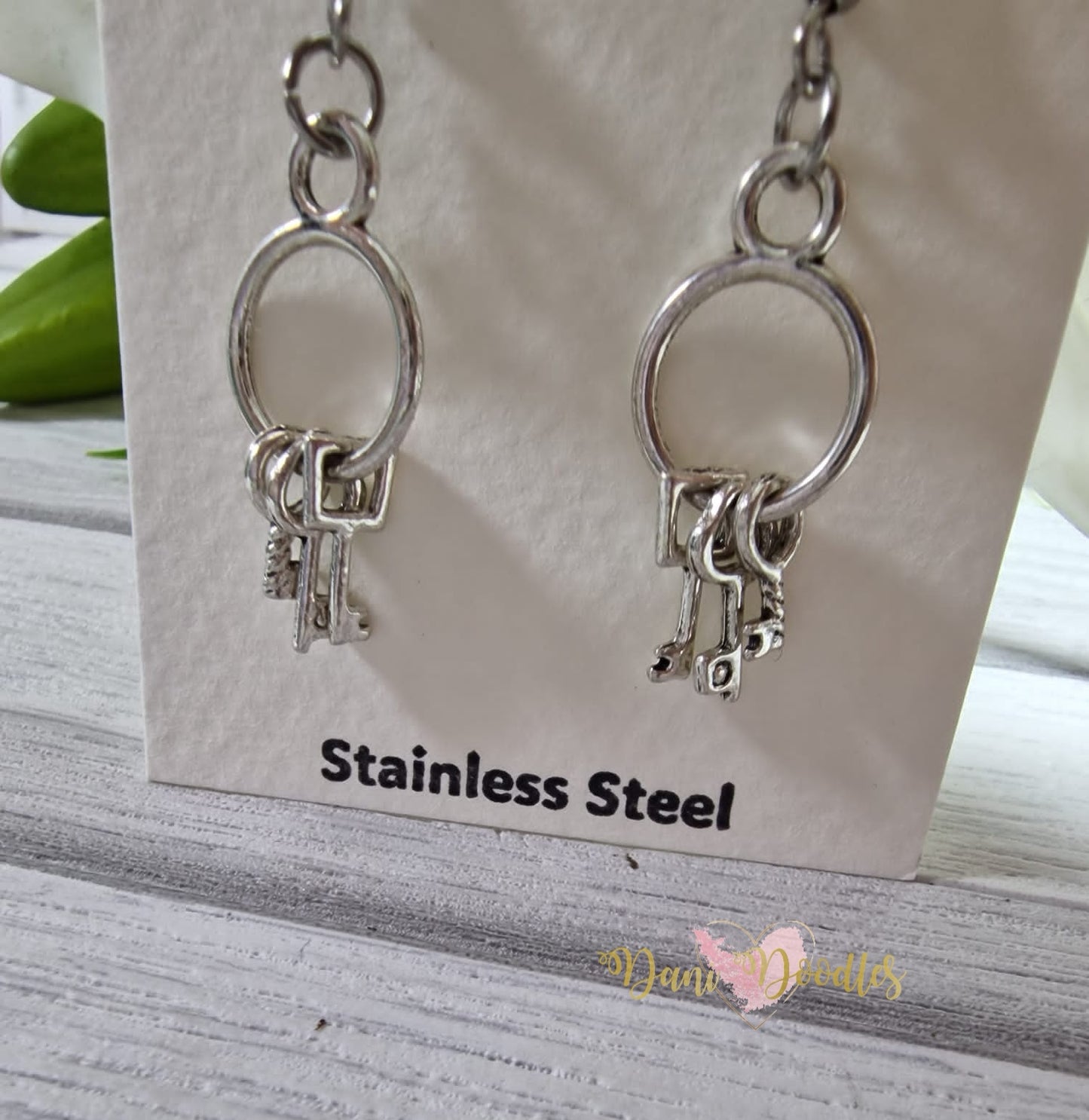 Keys On Chain Earring Pair