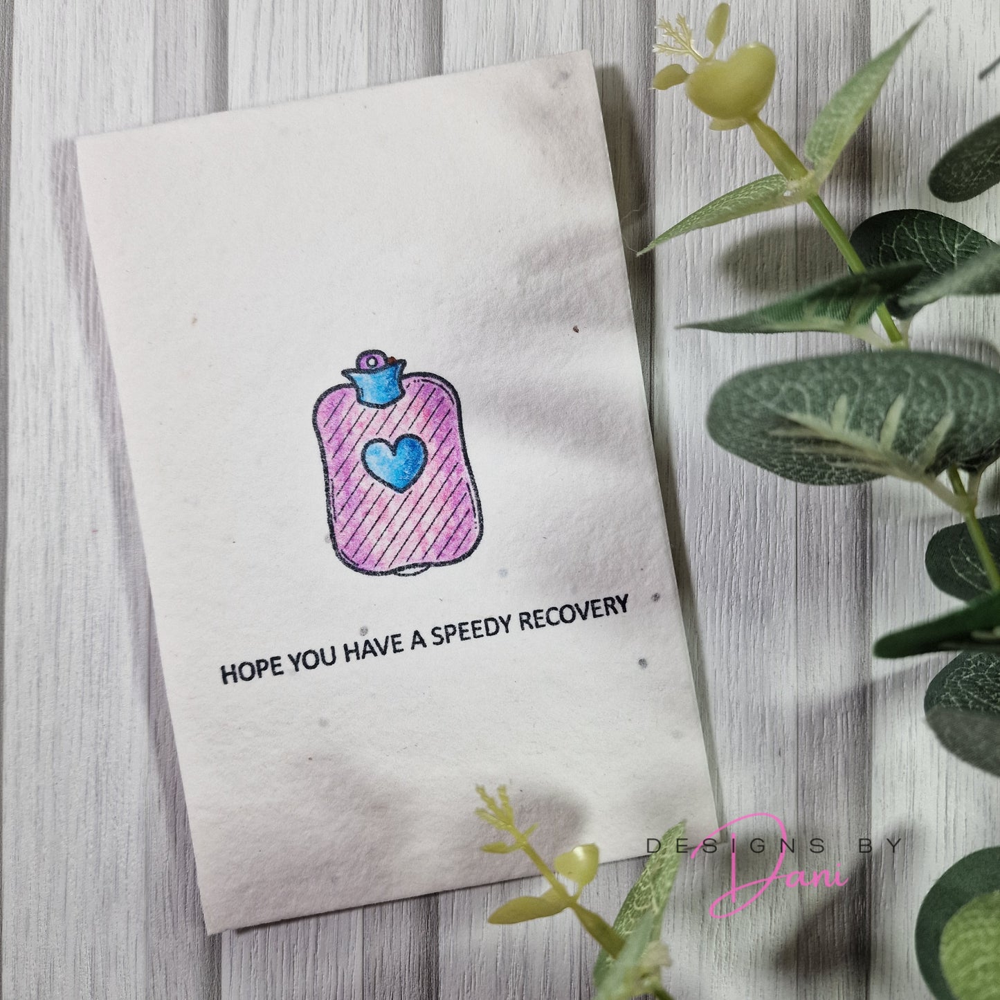 Wildflower Handmade Card - Speedy Recovery