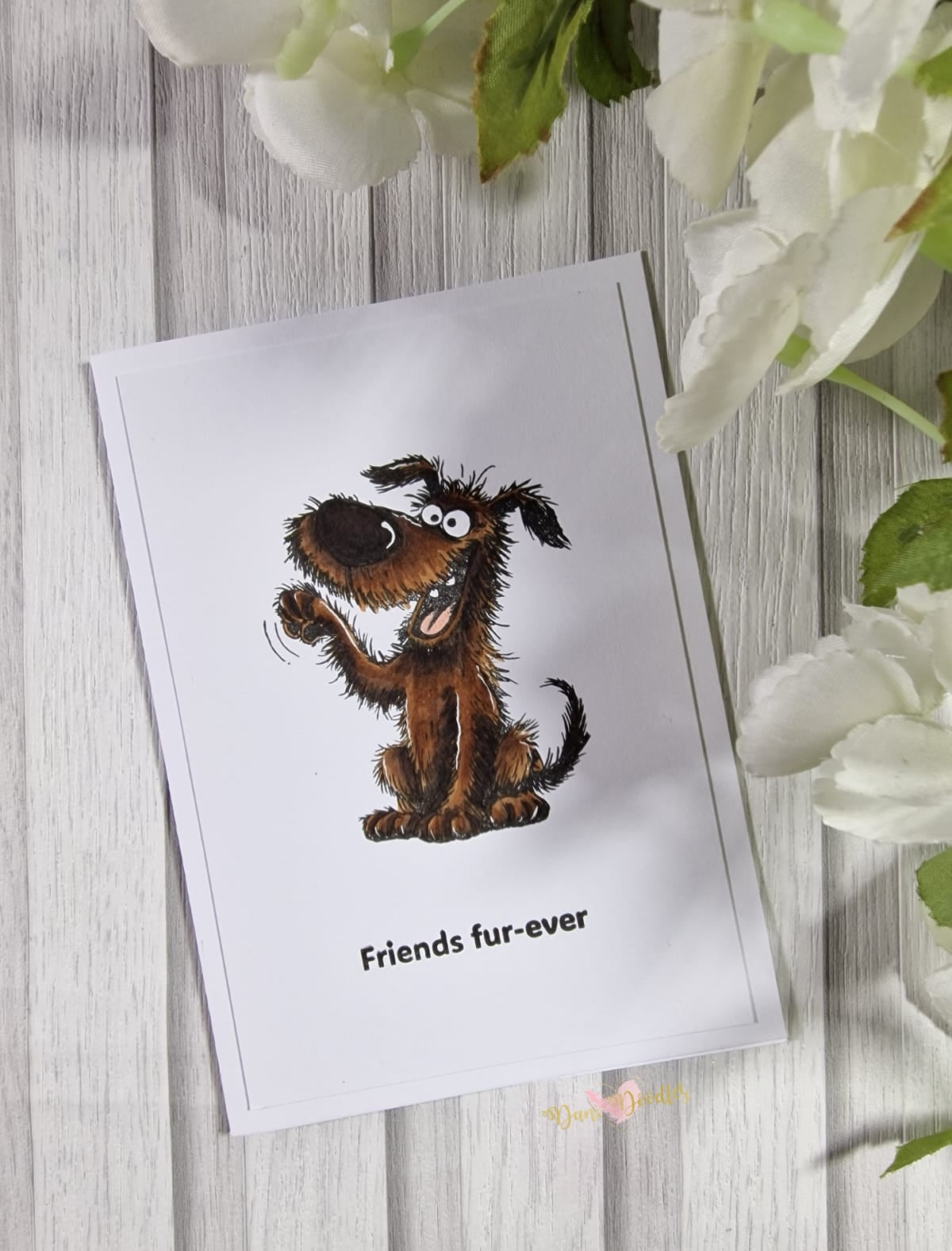 Handmade Card Friends Fur-ever
