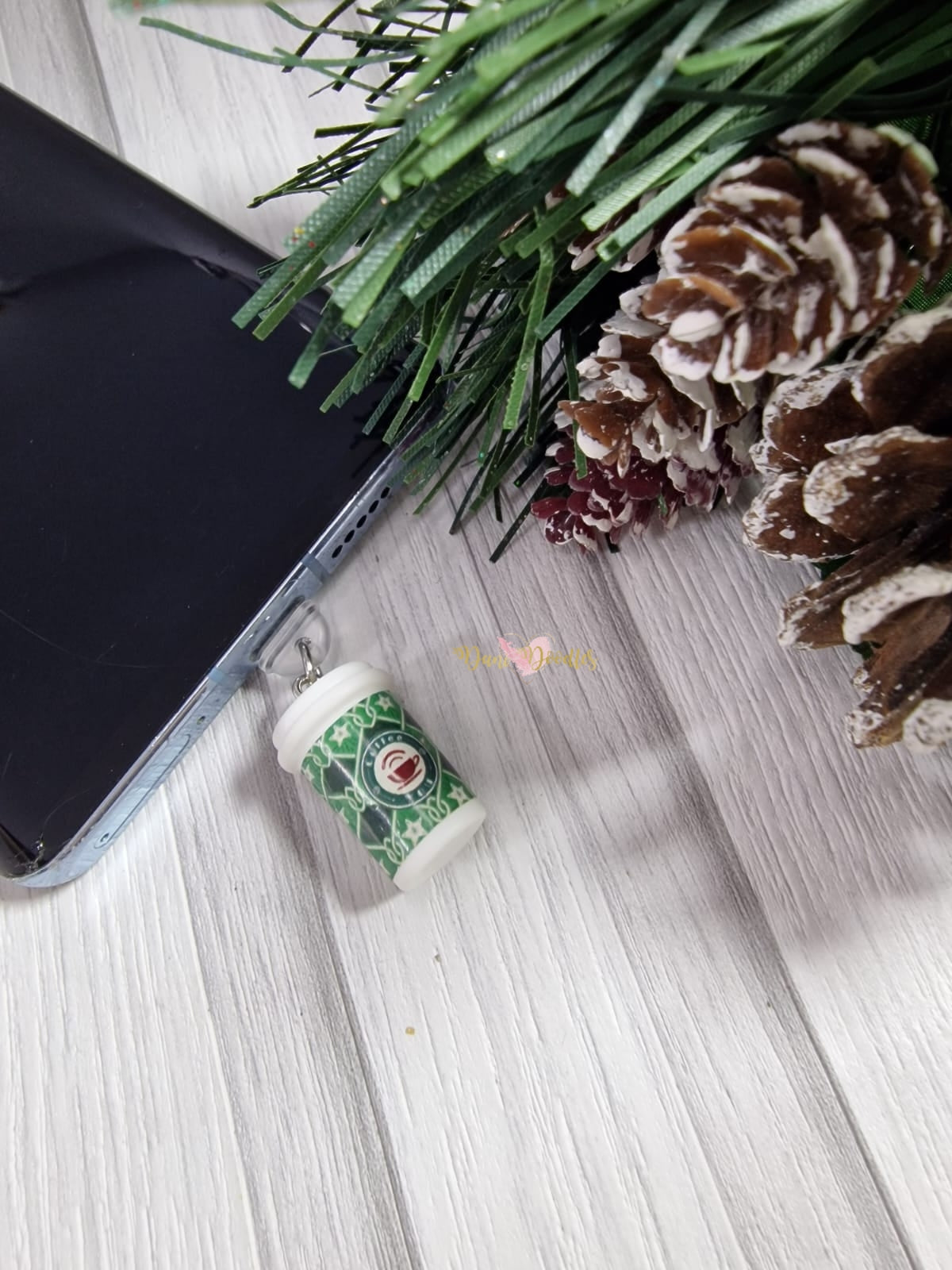 Coffee Cup Mobile Phone Dust Plug