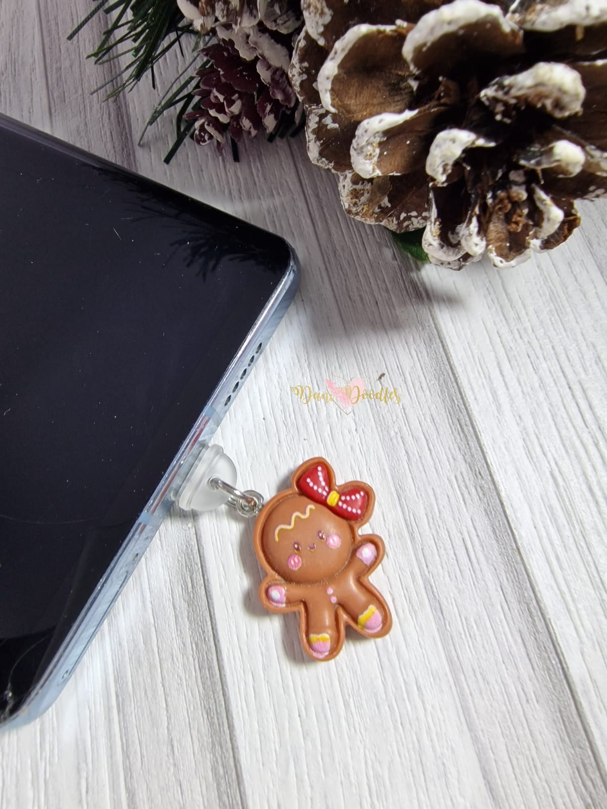 Gingerbread Girl Mobile Phone Dust Plug