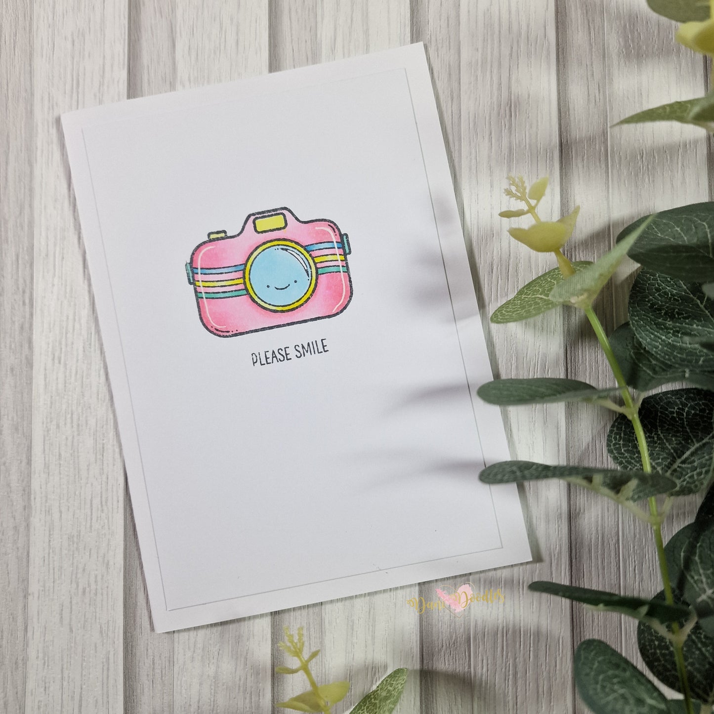 Handmade Card Please Smile