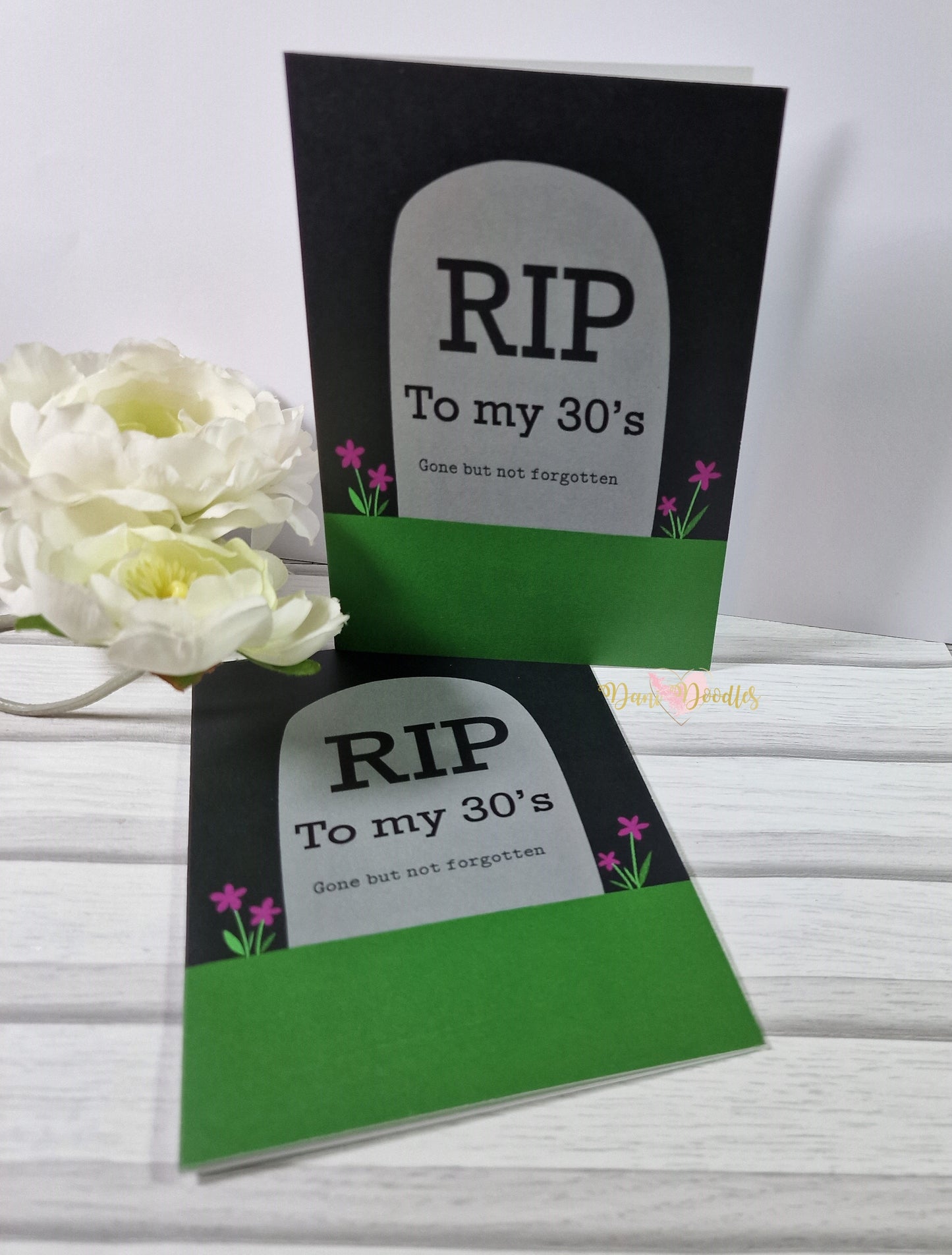 Printed Greeting Card R.I.P 30's