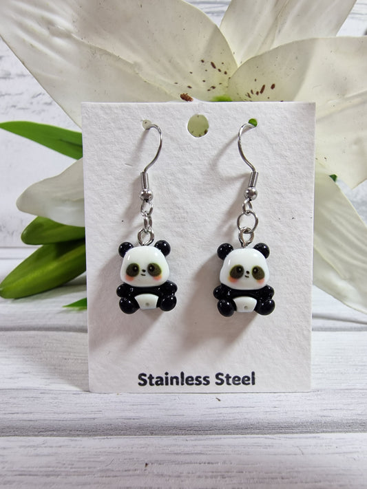 Panda Earring Pair