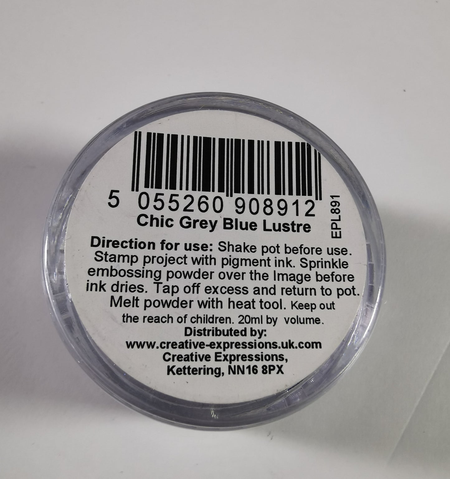 Embossing Powder, Cosmic Shimmer Creative expressions - Chic Grey Blue Lustre