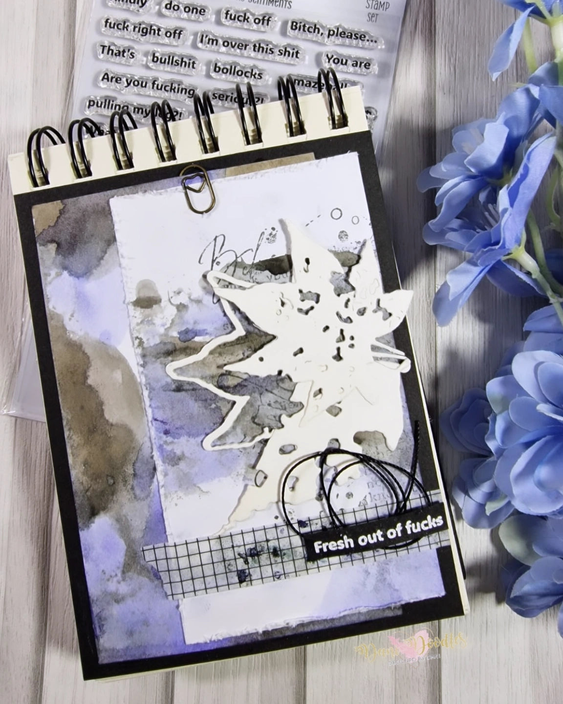 Narky Sentiments a6 stamps