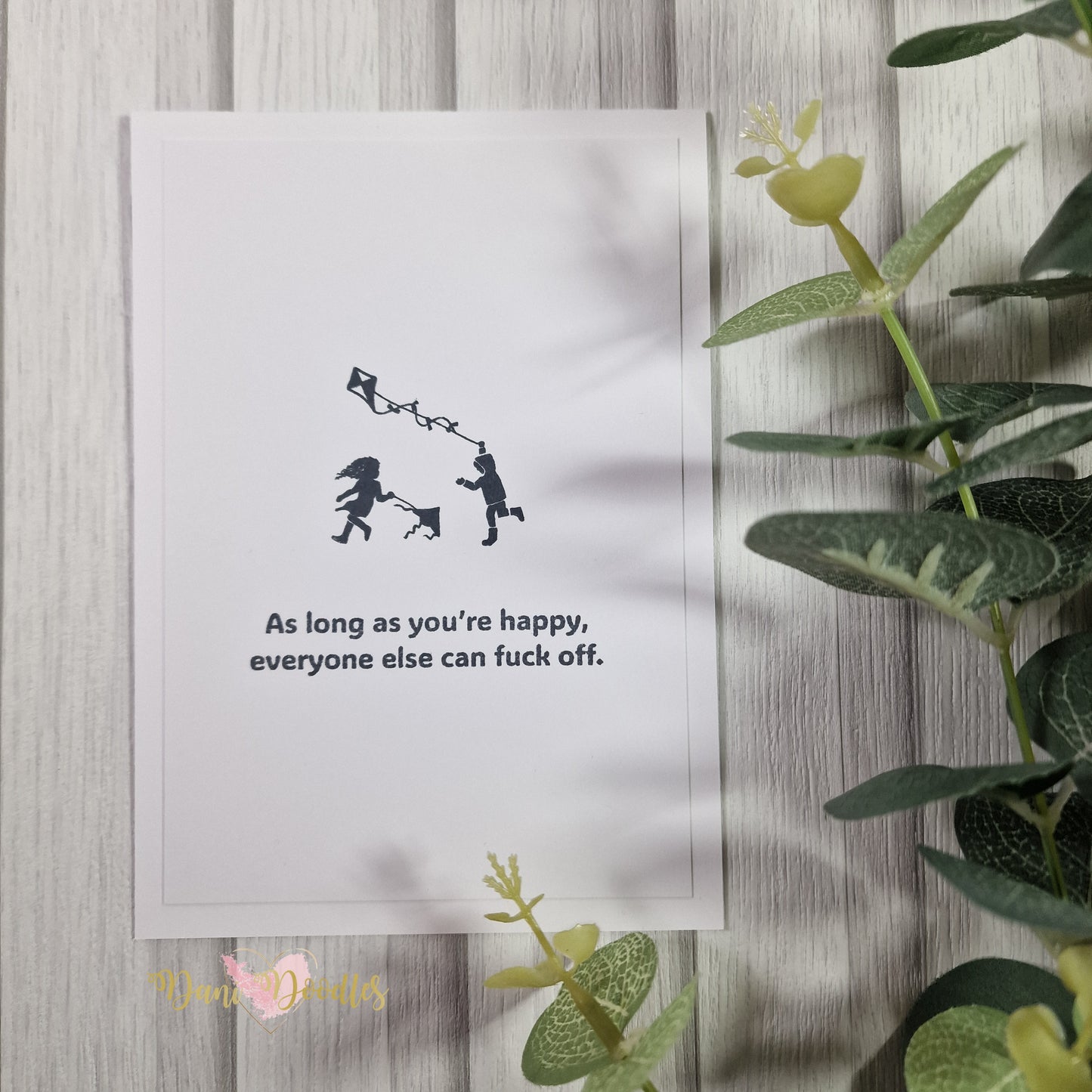 Handmade Card As Long As You're Happy