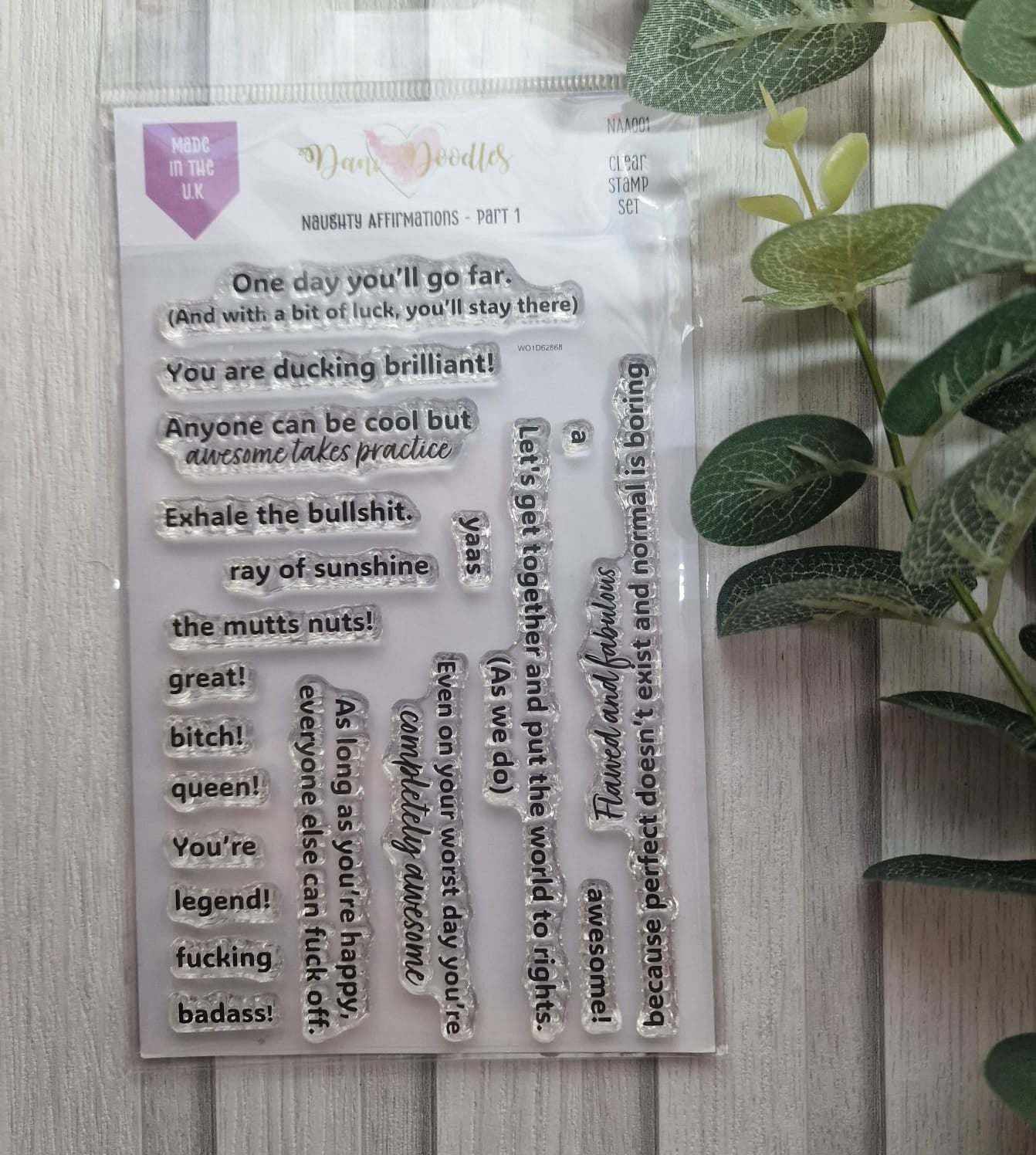 Naughty Affirmations Part 1 - a6 stamps