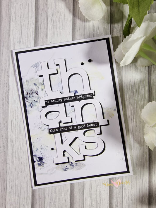 Luxury Handmade Card Thanks