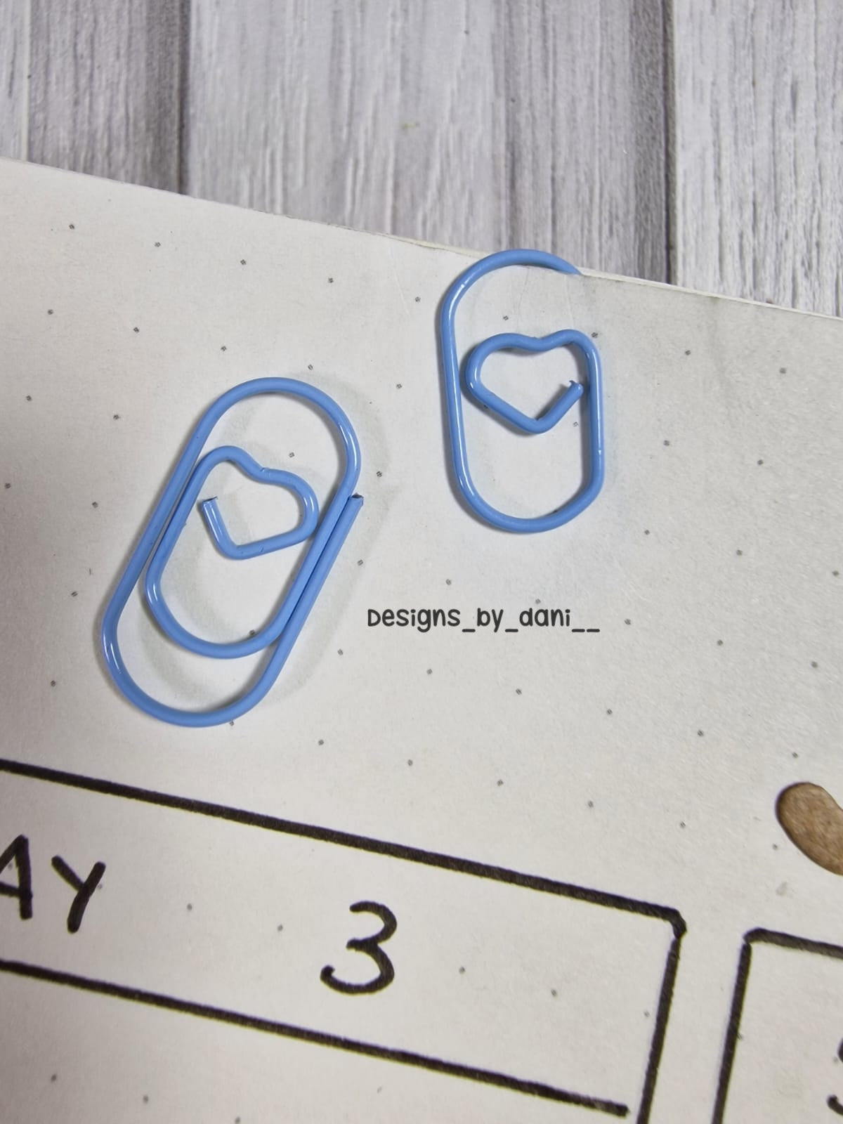Chunky but Funky small Heart paperclips - select colour option