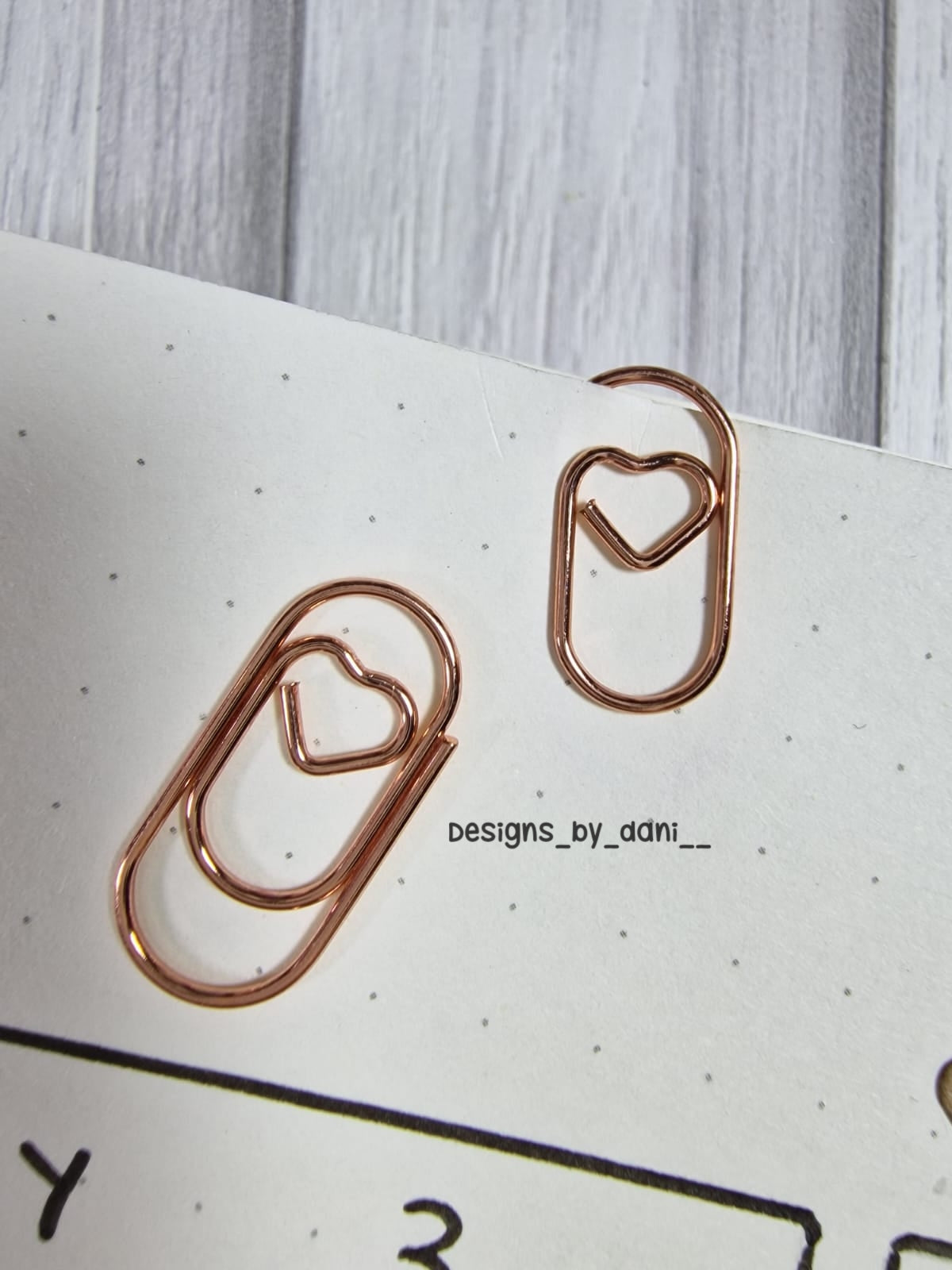 Chunky but Funky small Heart paperclips - select colour option