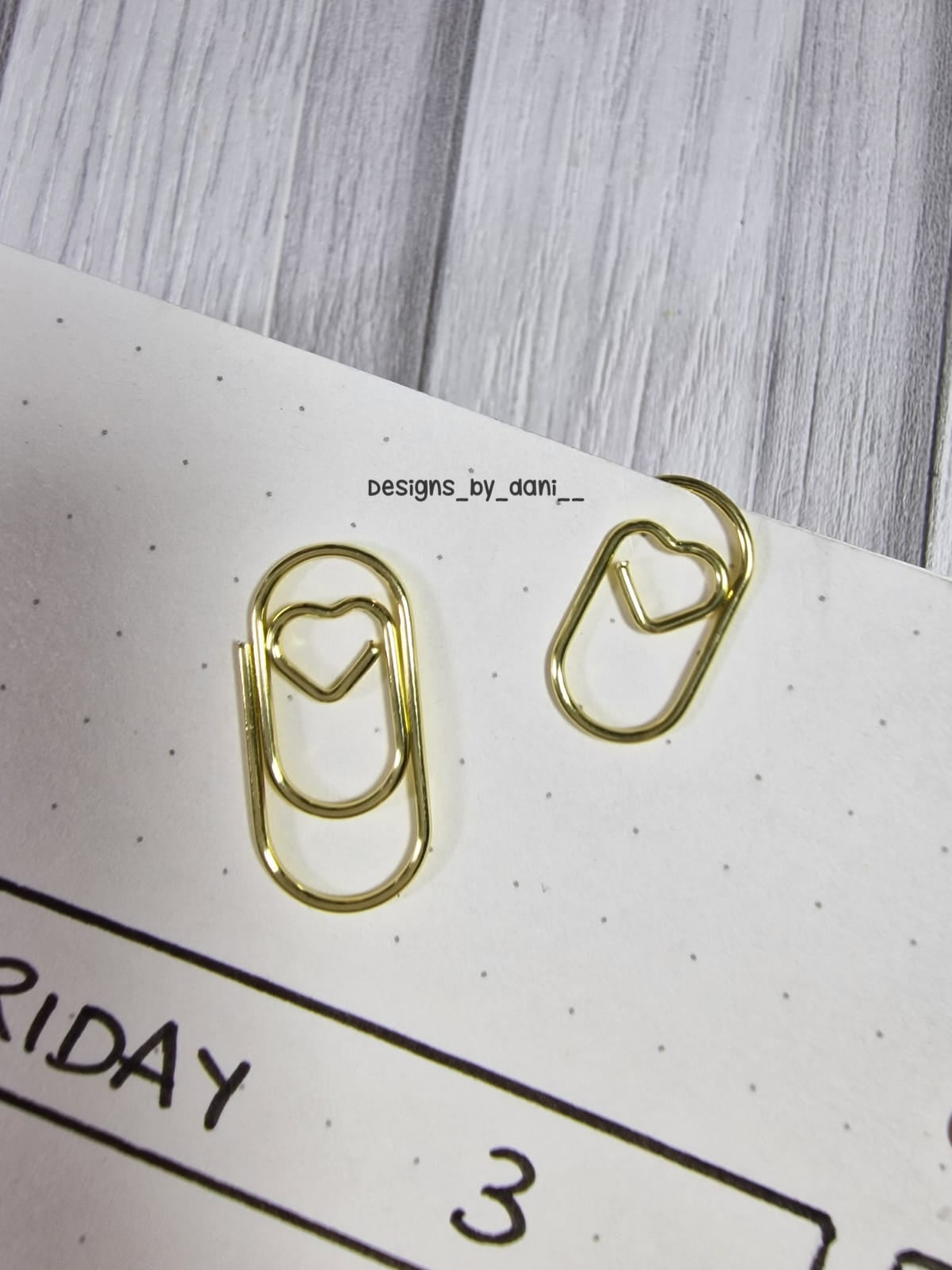 Chunky but Funky small Heart paperclips - select colour option