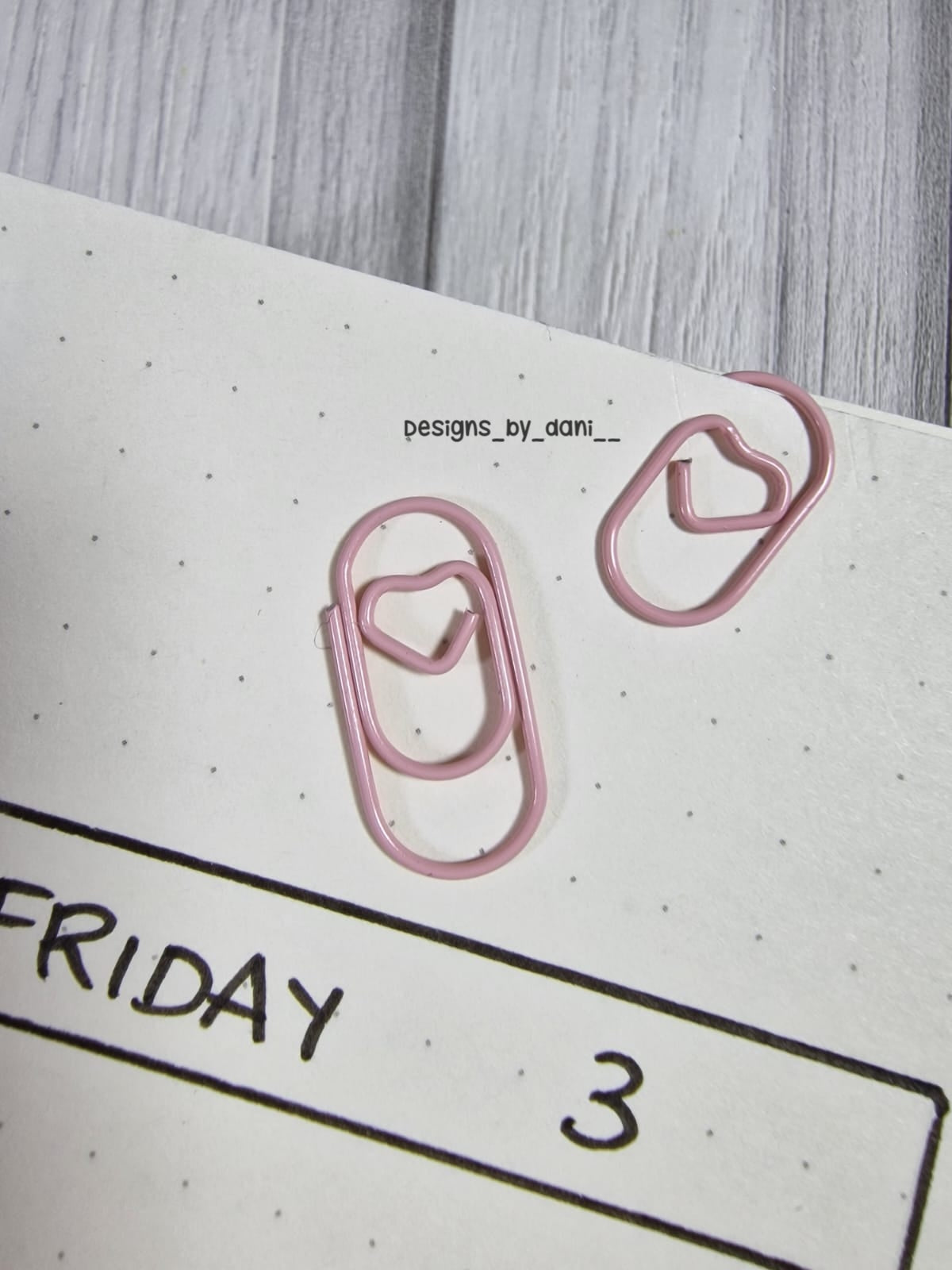 Chunky but Funky small Heart paperclips - select colour option