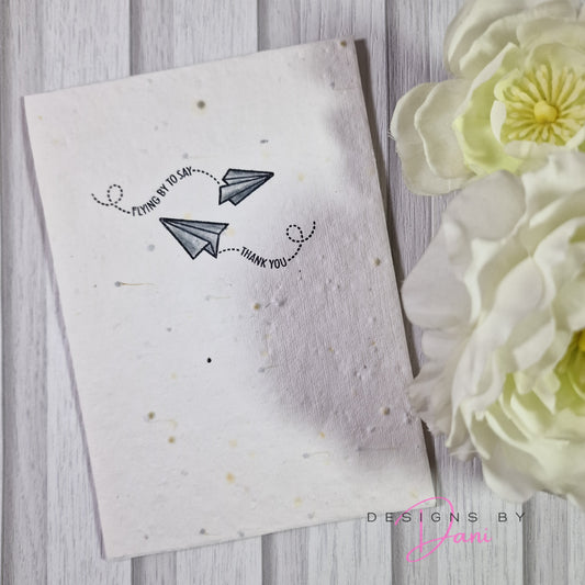 Wildflower Handmade Card - Thanks