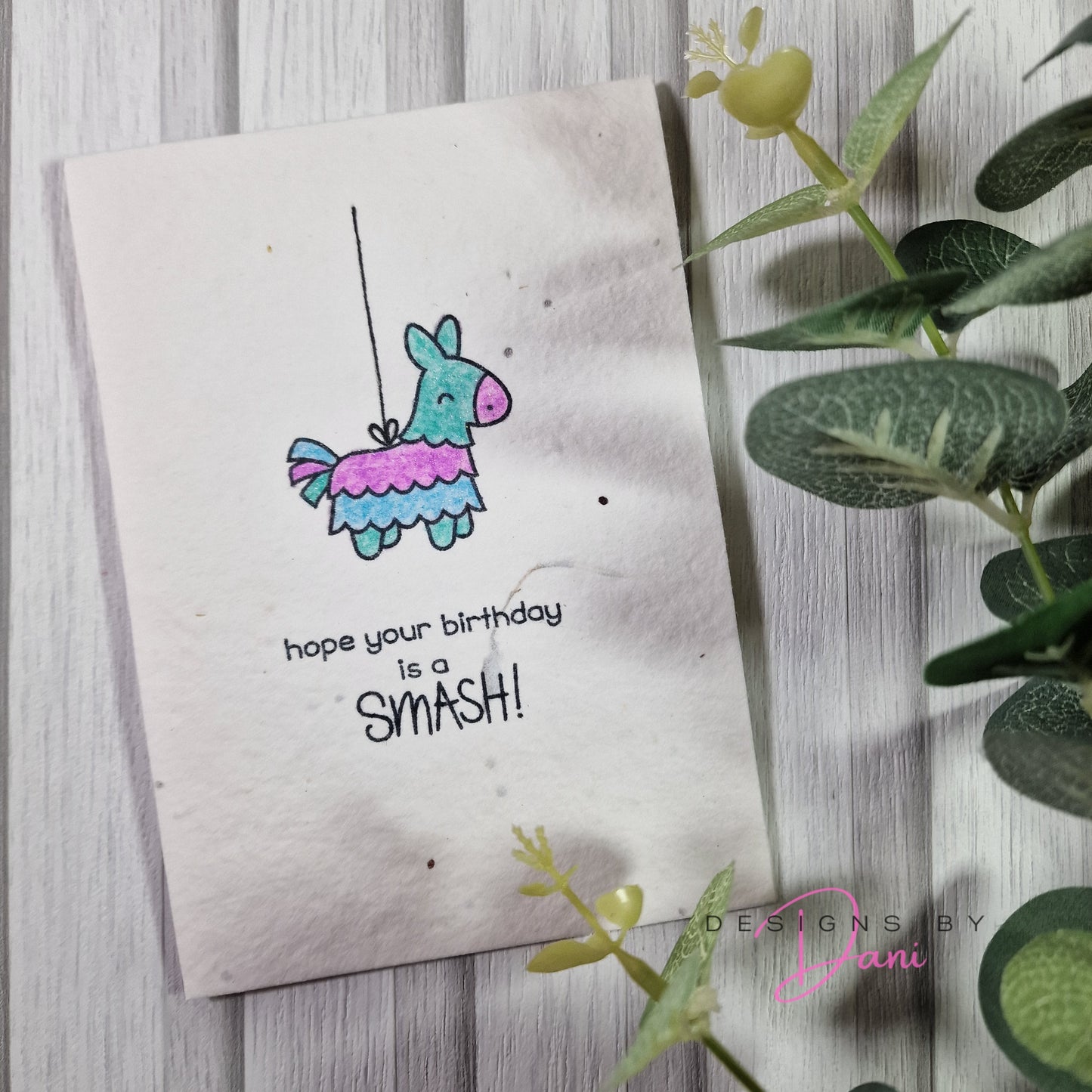 Wildflower Handmade Card - Birthday Smash