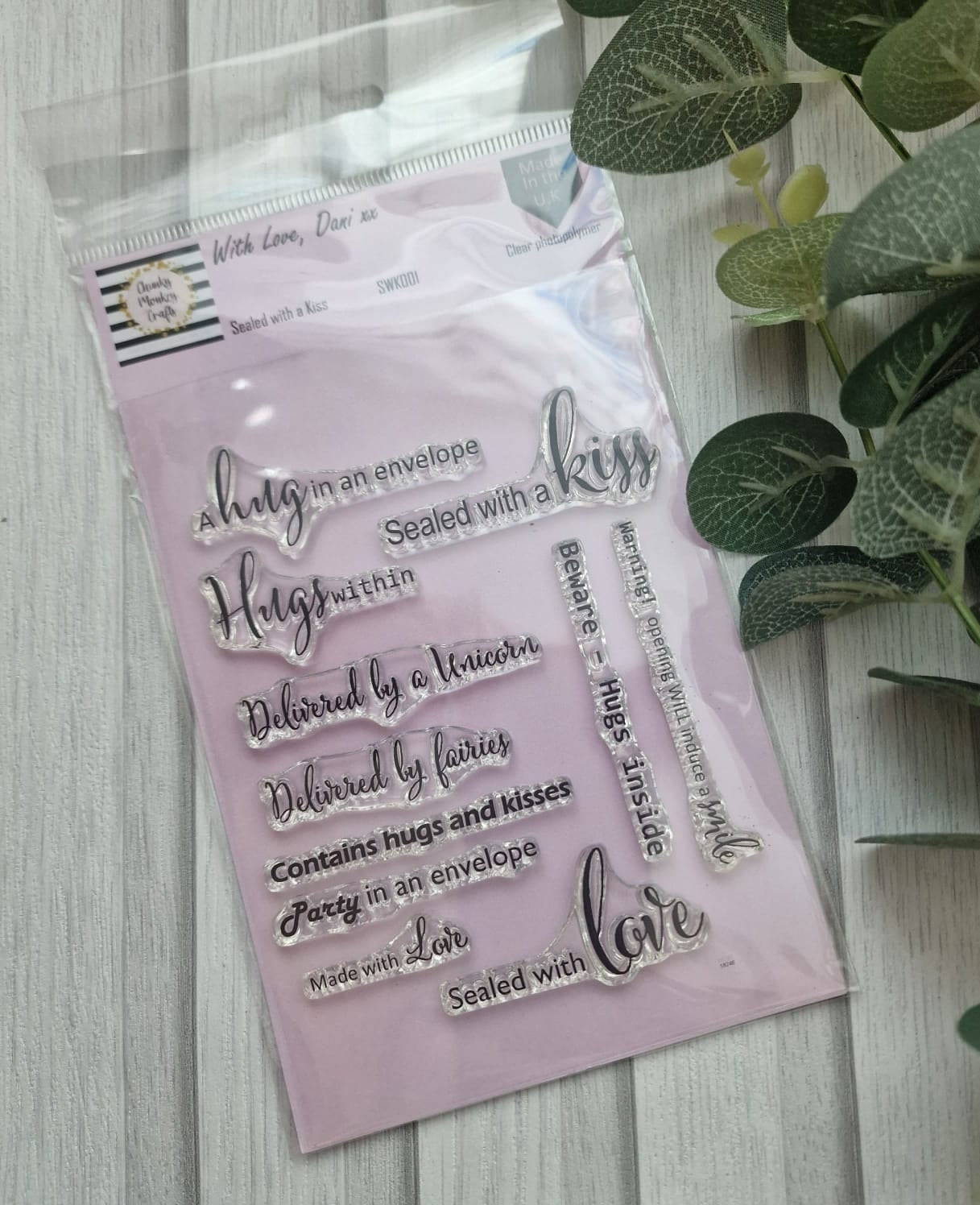 Sealed With a Kiss a6 stamps