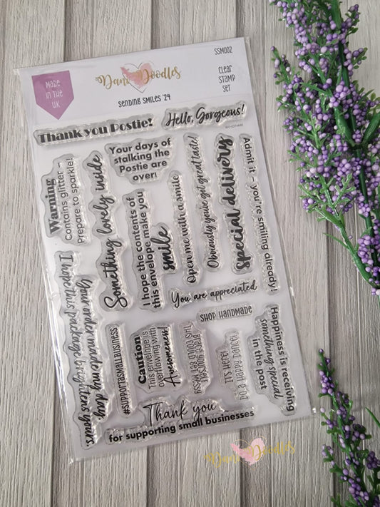 Sending Smiles '24 a6 stamps