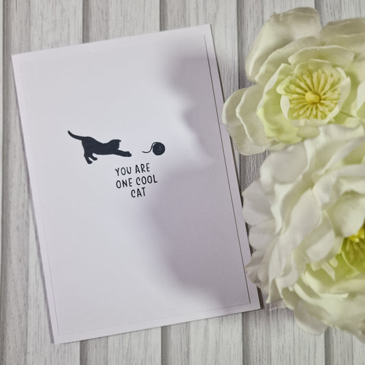 Silhouette Handmade Card - You Are One Cool Cat