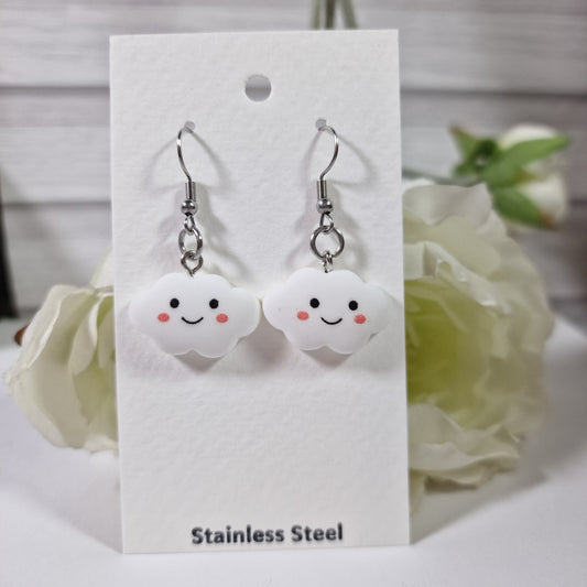 Kawaii Cute Cloud Earring Pair