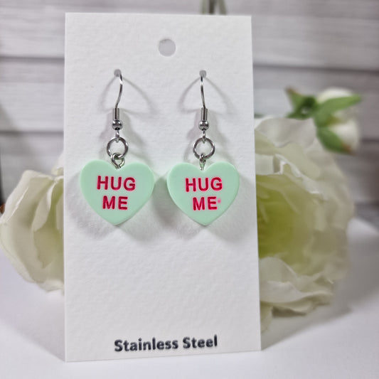 Love Heart Hug Me Earring Pair
