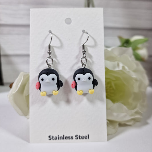 Penguin Earring Pair