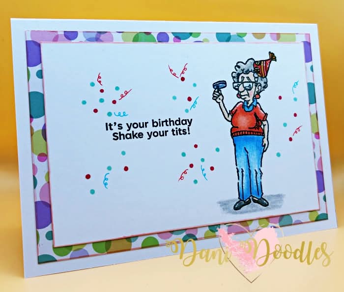 More Narky Birthday Sentiments a6 stamps