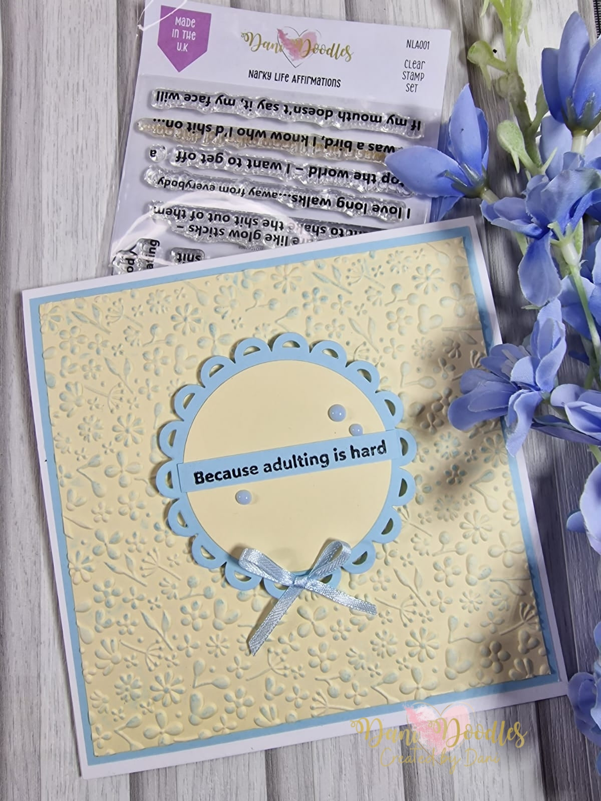 Narky Life Affirmations a6 stamps