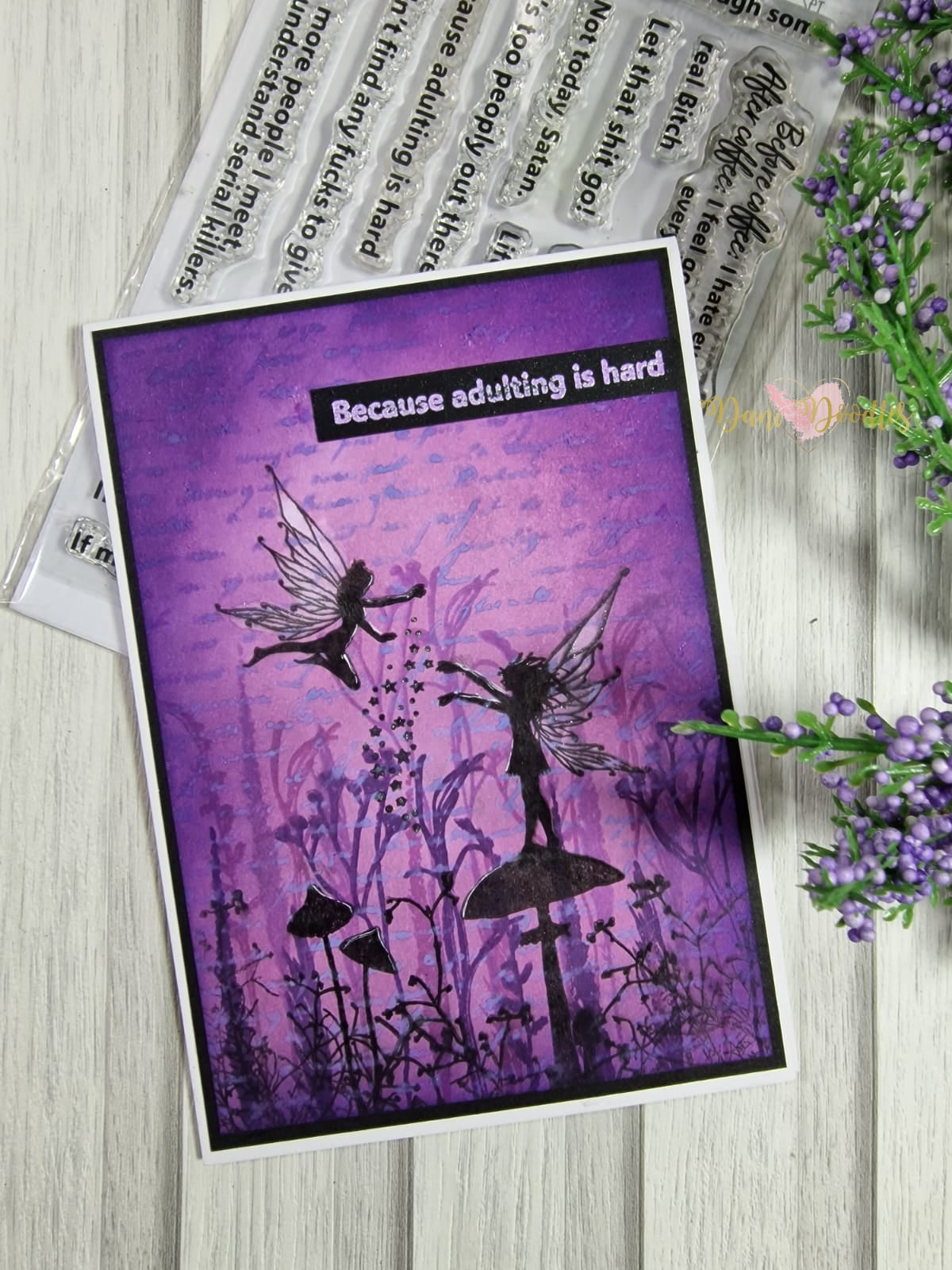 Narky Life Affirmations a6 stamps