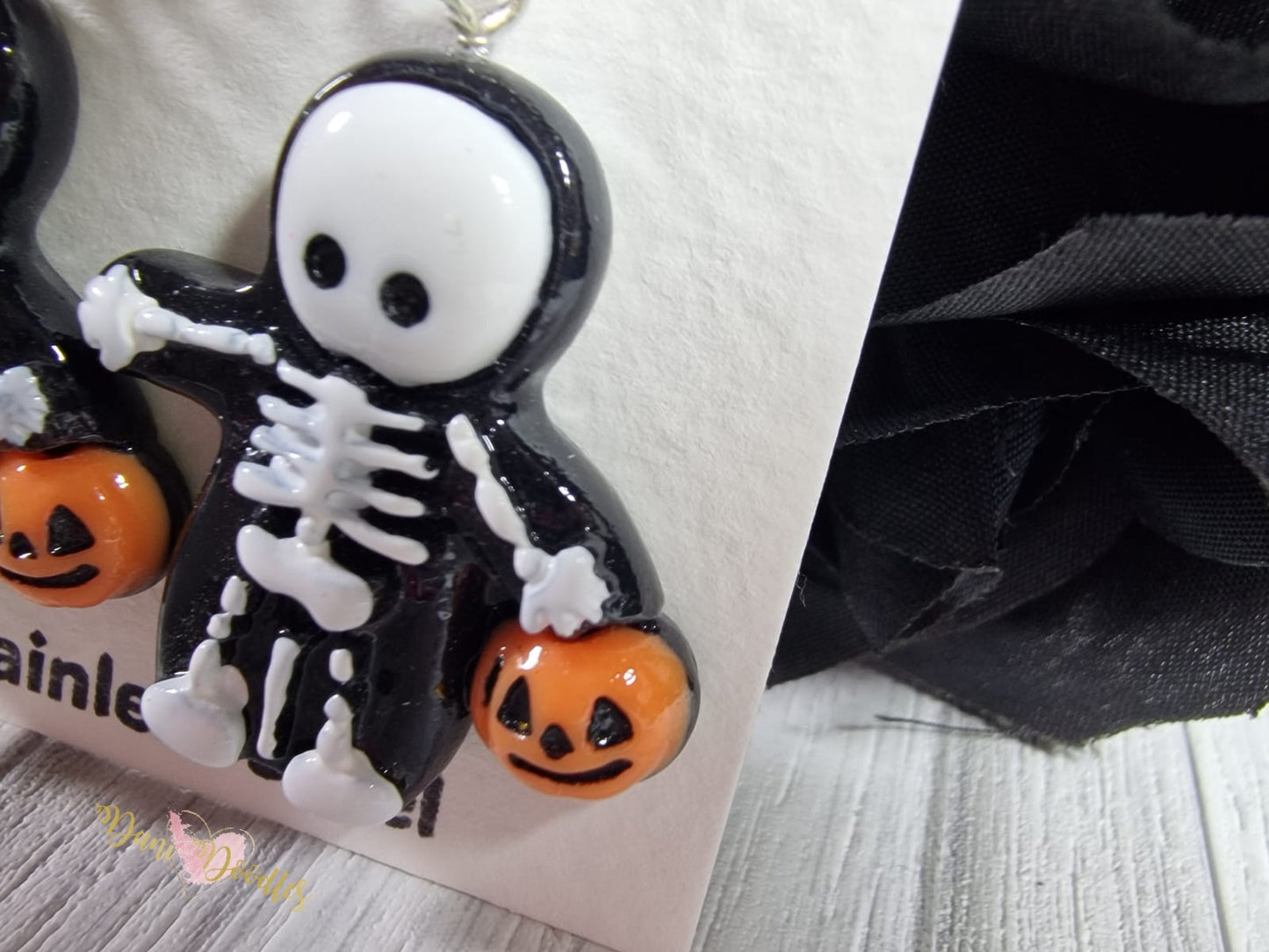 Halloween Skeleton Earring Pair