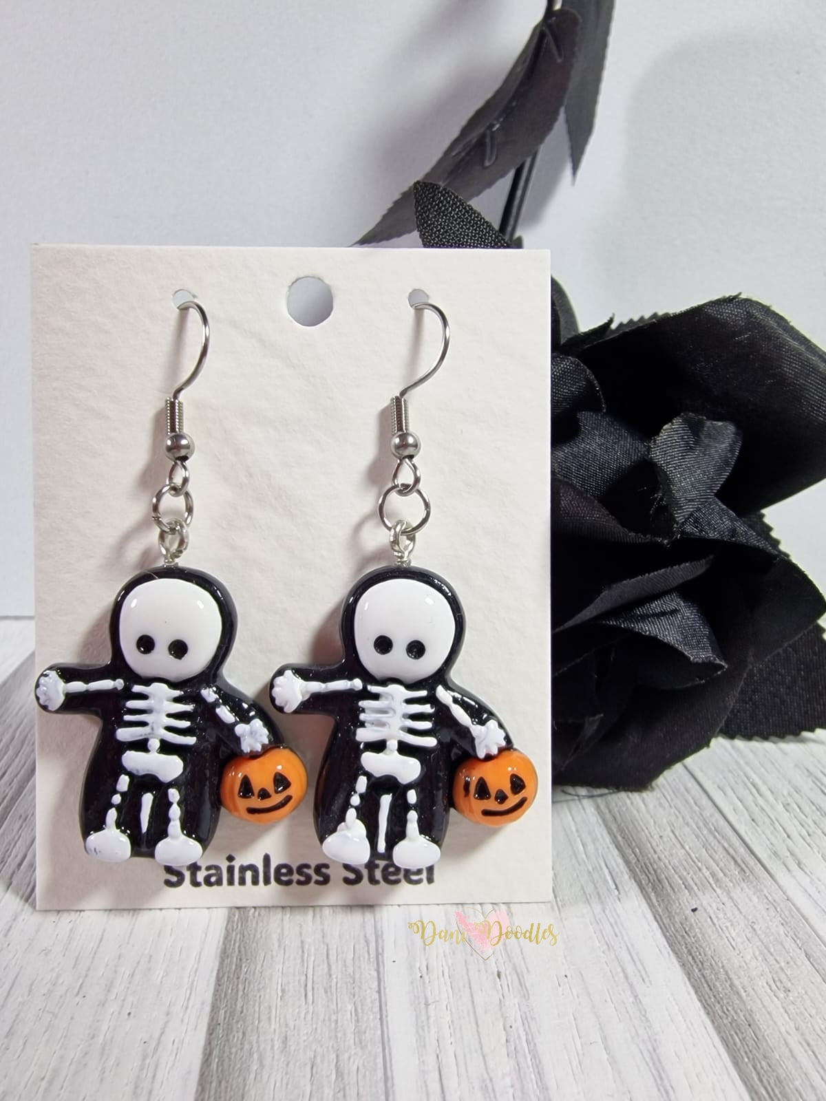 Halloween Skeleton Earring Pair