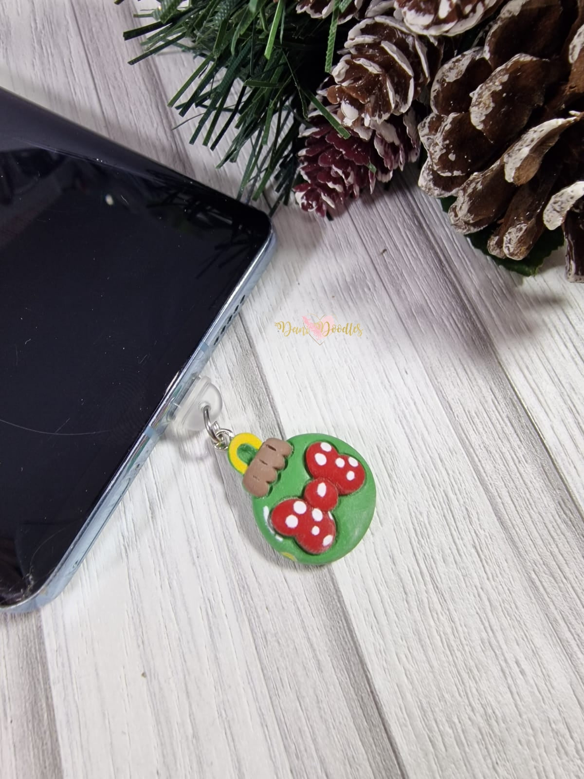 Mobile Phone Dust Plug Bauble