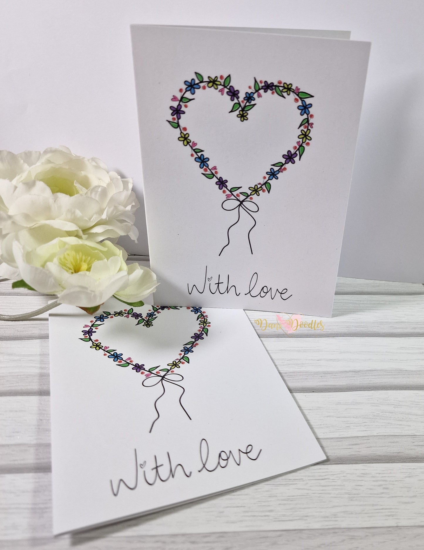 Printed Greeting Card With Love