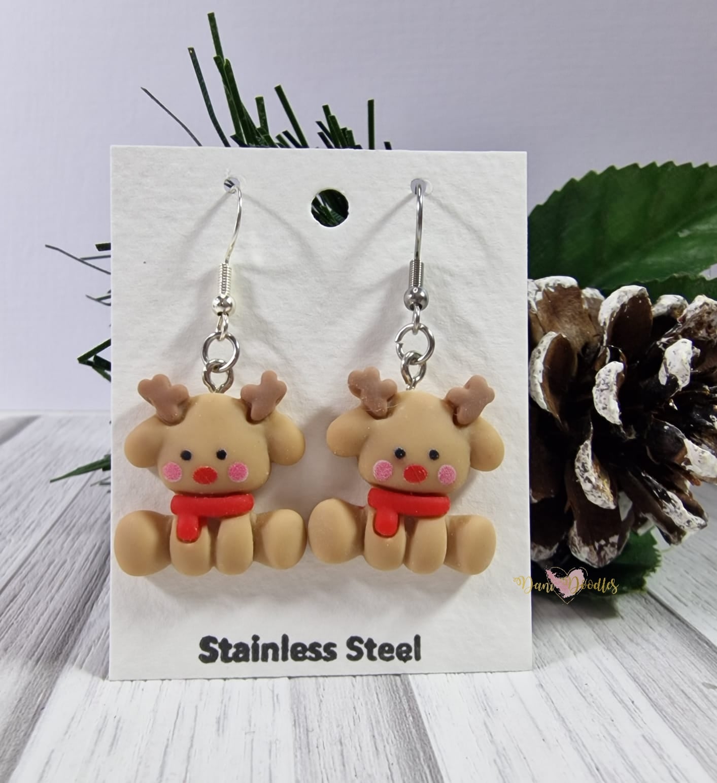 Reindeer earring Pair