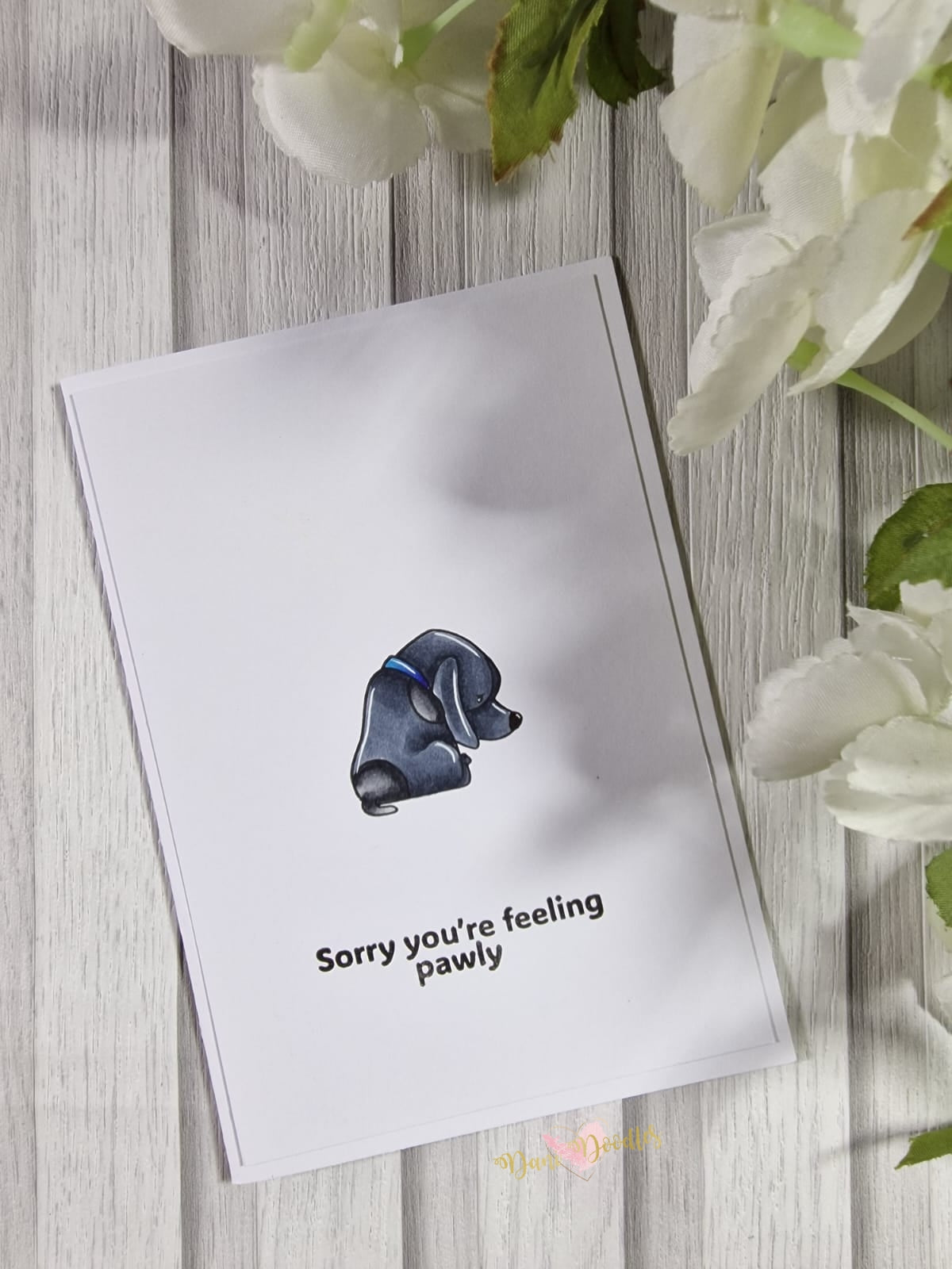 Handmade Card Sorry You're Feeling Pawly