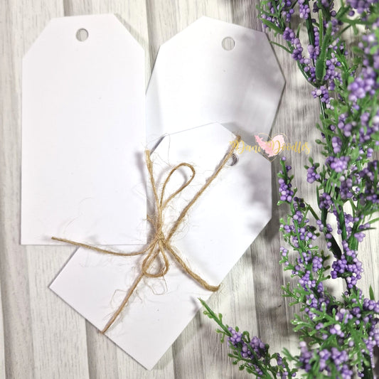 Plain Tags For Altering - set of 8